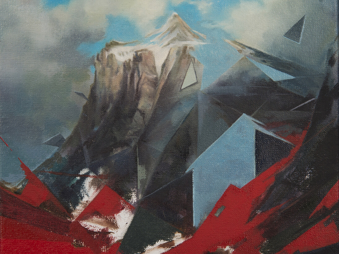 Matthieu Leger, Terraformer, 2015, oil on canvas