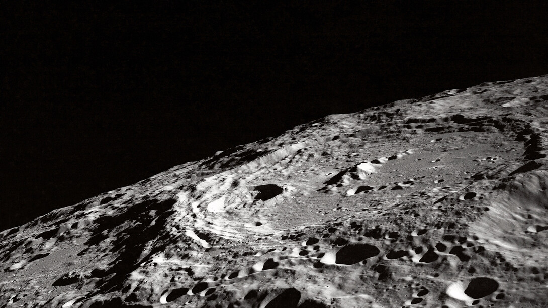 Detalle de la superficie lunar