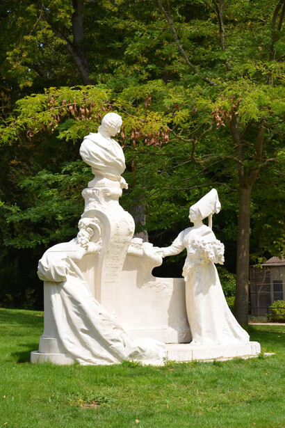 Parc de Blossac. Un parc plein de statues