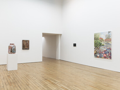 Solid roots, supple trunks, 2023, installation view. Courtesy of Rachel Uffner Gallery, NYC