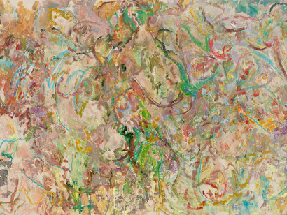 Larry Poons, Untitled (024J-4) (detail), 2024. Courtesy of the Artist, Tokyo Gendai and Almine Rech
