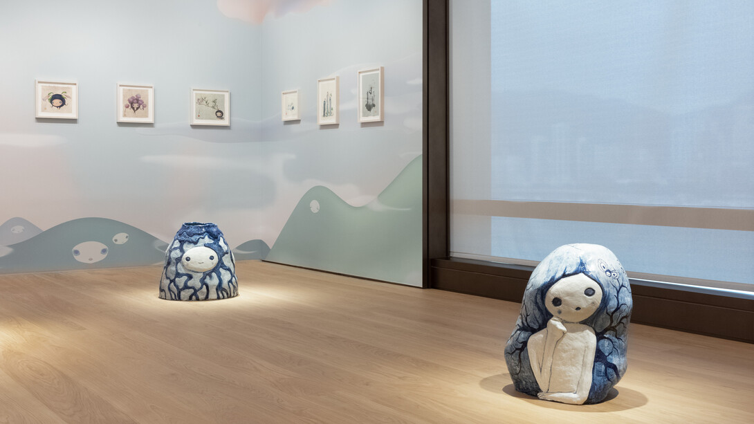 View of Chiho Aoshima’s exhibition Our Tears Shall
Fly Off into Outer Space at Perrotin Hong Kong,
2020
Photo: Ringo Cheung
©Chiho Aoshima/Kaikai Kiki Co., Ltd. All Rights
Reserved. Courtesy of Perrotin