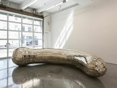 Sarah Lucas, Florian (1), 2013, Bronze, 53 x 194 3/4 x 98 1/8 inches (135 x 495 x 250 cm), Photo: David Regen, Copyright Sarah Lucas, Courtesy Gladstone Gallery, New York and Brussels