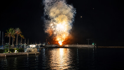 170 candles were lit for Nikola, only to be extinguished by the Aegean wind, Pylos, Greece