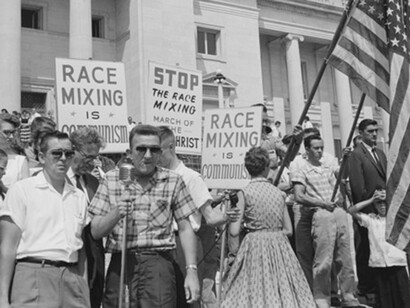 Little Rock integration protest