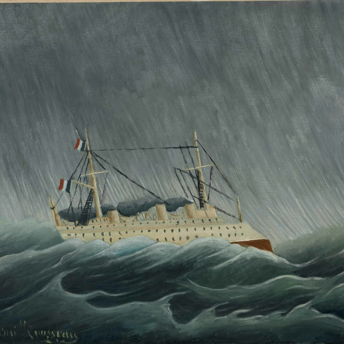 Henri Rousseau, Le Navire dans la tempête/ Transatlantico in tempesta, 1899 ca., olio su tela, 54 x 65 cm, © RMN-Grand Palais (Musée de l’Orangerie)/Franck Raux