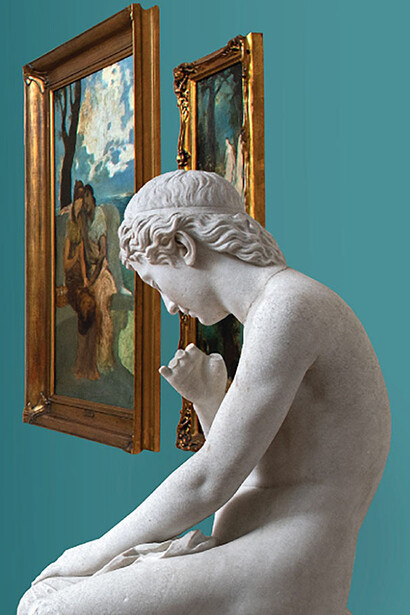 Myths and symbols in Modern Greek art, exhibition view. Courtesy of National Gallery 