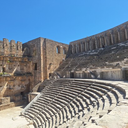 Teatro romano di Aspendo, Turchia. Foto di Valeria Caldelli