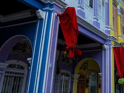 Dettagli architettonici, Penang, Malesia