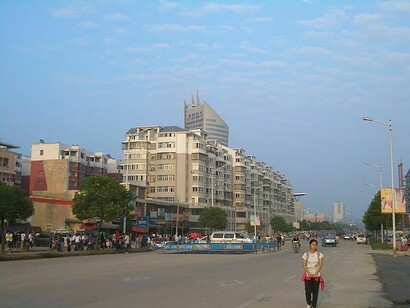 Ezhou, nella provincia di Hubei, Cina