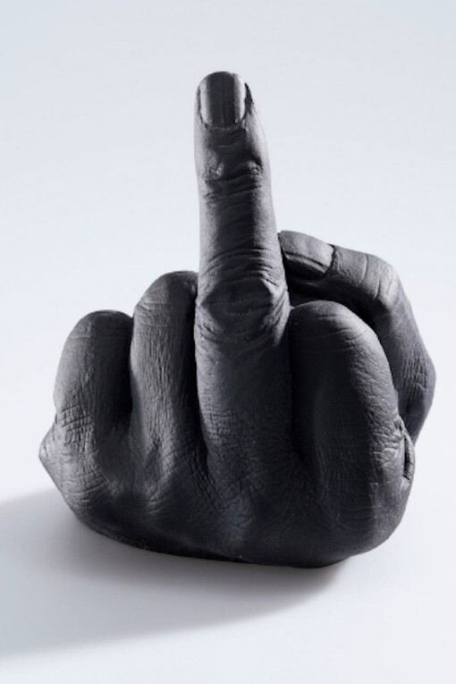 Wrapped and unwrapped. Courtesy of Oliver Cole Gallery