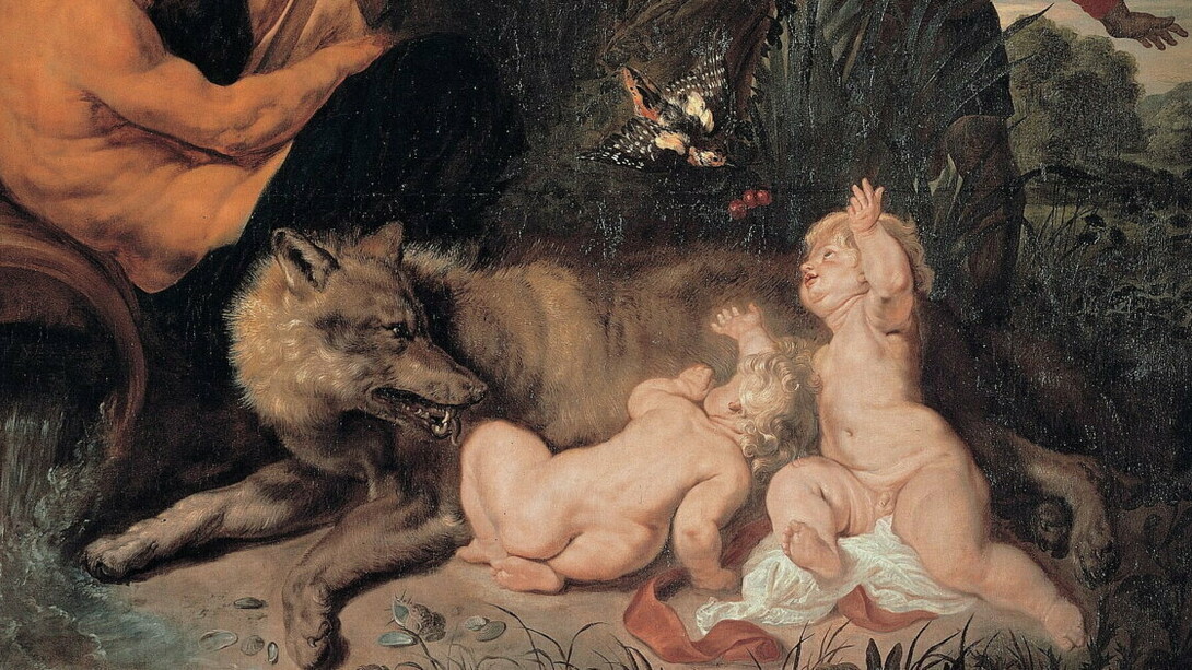Rubens, Il Ritrovamento di Romolo e Remo, particolare