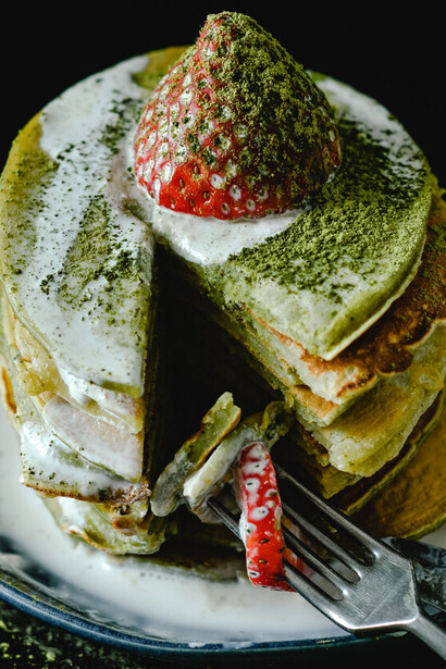 O matchá também é consumido em ingredientes de bolos, pães, cookies