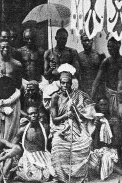 "El rey de Allada", fotografía, Jean Baptiste Joseph Marie Pascal, 1900