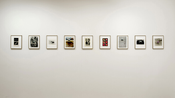 Alessandra Spranzi, Obsoleto, 2013-2014, polaroid e pagina di libro o rivista, courtesy galleria P420 Bologna