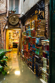 Libreria Acqua alta a Venezia