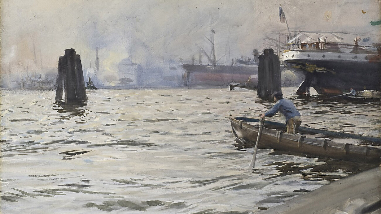 Anders Zorn, Hamburger hafen, 1891. Mit freundlicher Genehmigung der Hamburger Kunsthalle