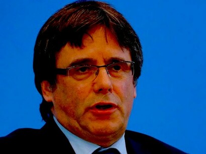 Carles Puigdemont, presidente da Generalidade de Catalunha de 2016 até 27 de outubro de 2017 e hoje fugitivo da justiça espanhola