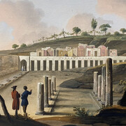 Pietro Fabris, Pompeii, Villa di Diomede, 1771-73 circa. Courtesy of the National Archaeological Museum of Naples 