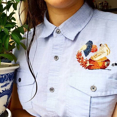 Hieronymus Bosch "The Garden of Eathly Delights" embroidery