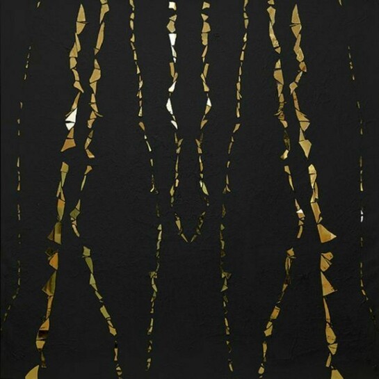 Gao Weigang, VICE D, 2013, Mirror shards and acrylic on canvas, 78 11/16 x 78 11/16 inches. Image courtesy of the artist and RH Contemporary Art