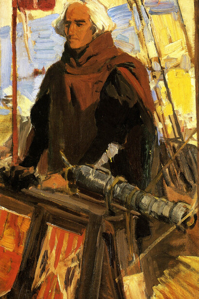 Joaquín Sorolla; Estudio para Cristóbal Colón saliendo del puerto de Palos, c. 1910