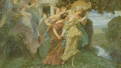 Henry Siddons Mowbray (1858 — 1928) pintura "Las bodas de Perséfone" (circa 1895)