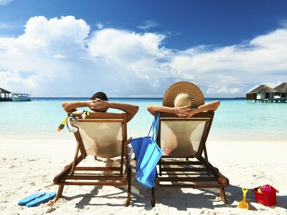 Descansando en la playa