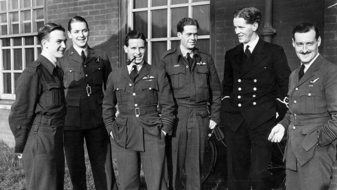 Miembros de la Operación Chastise entre el 16 y 17 de mayo de 1943