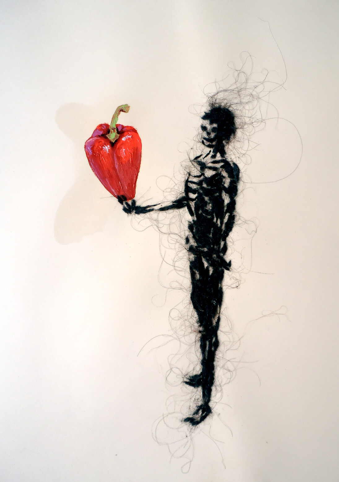 Lionel Sabatté
Le projet de vie, 2012
Poussière et peinture sur papier
65 x 50 cm
Courtesy de l’artiste et Espace CO2-La petite collection