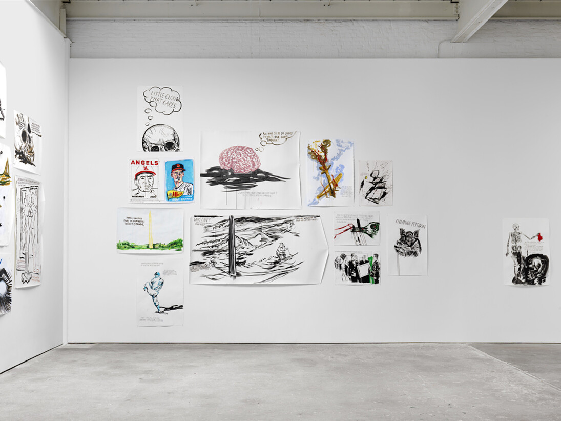 Th' Explosiyv Shoyrt T, Exhibition view. Courtesy of David Zwirner