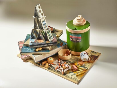 “Architettura Design”, 2016, ceramica policroma, 42 x 66 x 45 cm 
