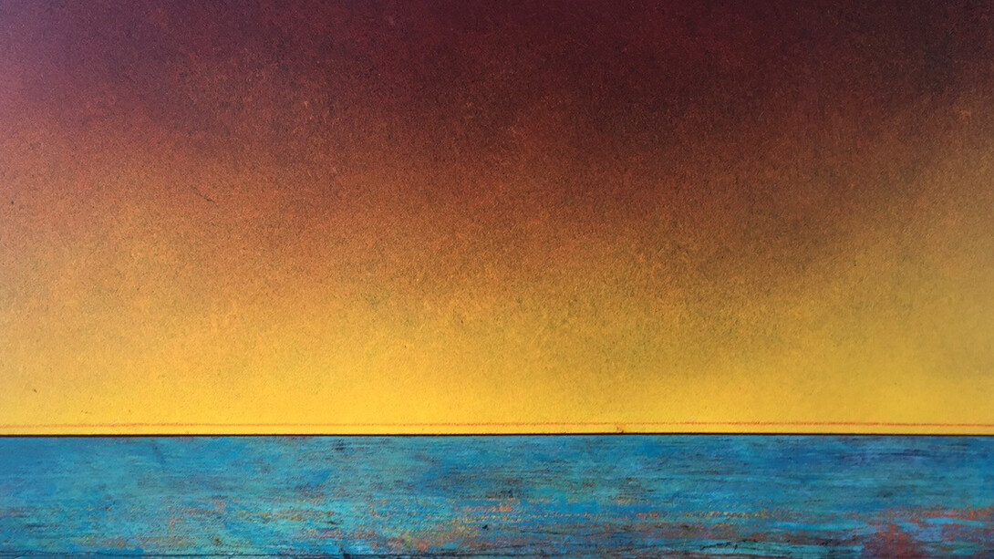 Richard Adams, 2015 - 3, oil on paper, 54 x 76 cm