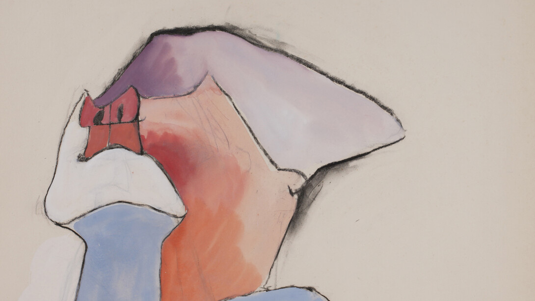 Lassnig - Self Portrait, 1962