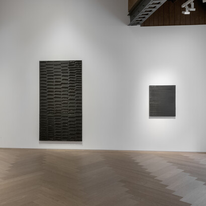 View of Pierre Soulages’ exhibition at Perrotin Shanghai
Photo: Ringo Cheung
© Pierre Soulages / ADAGP, Paris, 2019. Courtesy of the artist & Perrotin