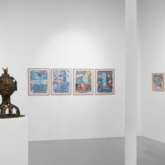 Hervé Yamguen, Nos géographies intimes, vue d'exposition. Avec l'aimable autorisation de la galerie Afikaris