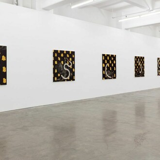 Stieg Pers­son, Black swans, exhibition view. Courtesy of Anna Schwartz Gallery