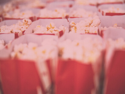 Detalle de palomitas de maíz (popcorn)