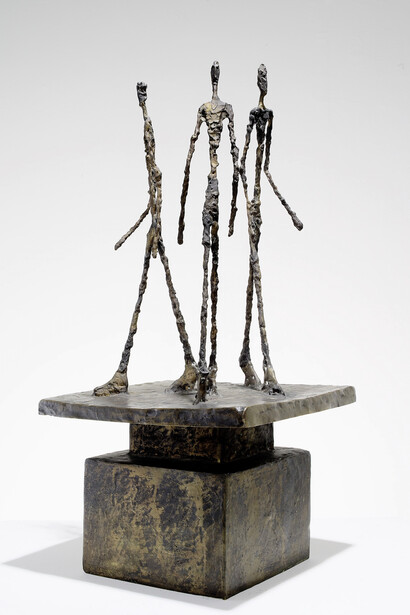 Alberto Giacometti “Group of Three Men”, 1948/49, Bronze, Archives Fondation Maeght, Saint-Paul de Vence (France)