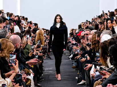 Courrèges presents its Fall/Winter 2026/27 womenswear collection during Paris Fashion Week in Paris, France