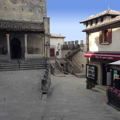 San Marino è patrimonio mondiale UNESCO per il suo centro storico e l'antico sistema difensivo. Città di San Marino, Repubblica di San Marino