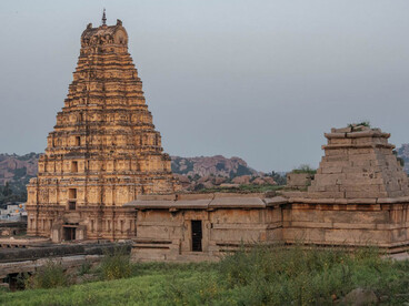 Virupaksha Temple, an ancient architectural landmark in Hampi, India