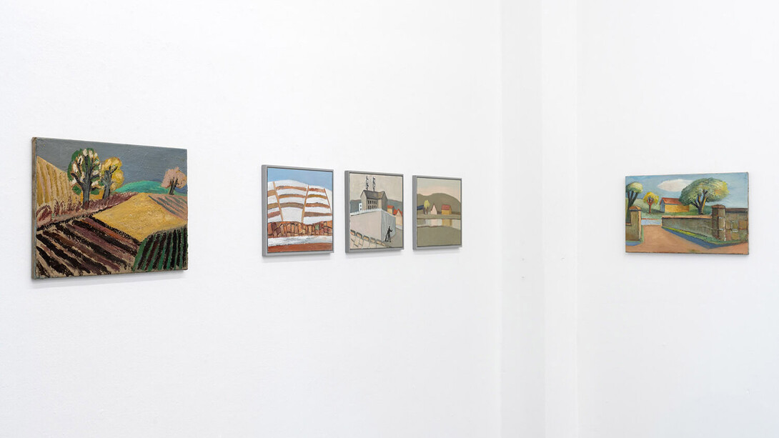 Ralf Kerbach, Landschaften. Kindheitswege, ausstellungsansicht. Mit freundlicher genehmigung der Galerie Poll