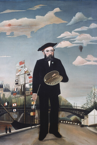 Henri Rousseau, dit Le Douanier Rousseau (1844-1910). Moi-même, portrait-paysage, 1889-1890, Huile sur toile, 146 x 113 cm.
Prague, Národni galerie v Praze © BPK, Berlin, Dist. RMN-Grand Palais / Lutz Braun