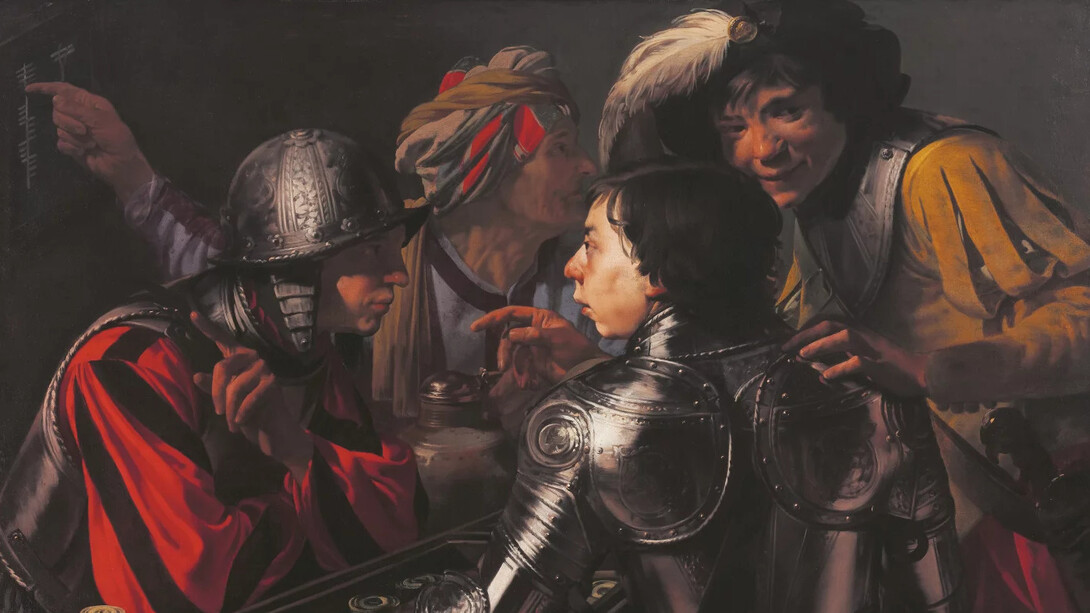 Hendrick ter Brugghen, The backgammon players (detail). Courtesy of the Arp Museum