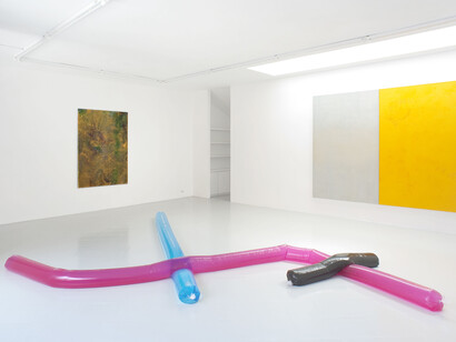 Adrian Buschmann, Mia Marfurt, Henning Strassburger, Tyra Tingleff, Installation View, 2015 - Courtesy Studiolo, Milan, Photo Filippo Armellin
