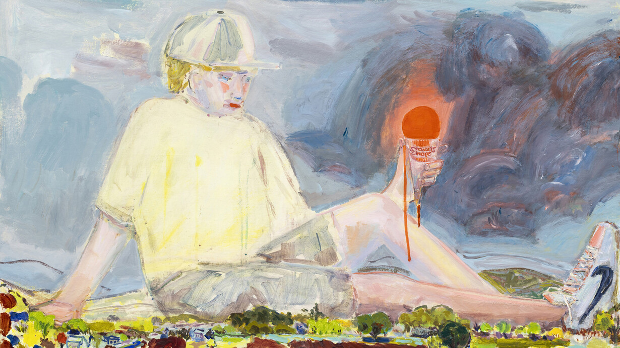 Lisa Sanditz, Missing mountain (Stewart’s Sherbet sun) (detail), 2026. Courtesy of Alexandre Gallery