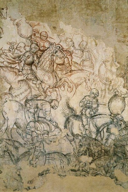 Disegno di un torneo. Pisanello
