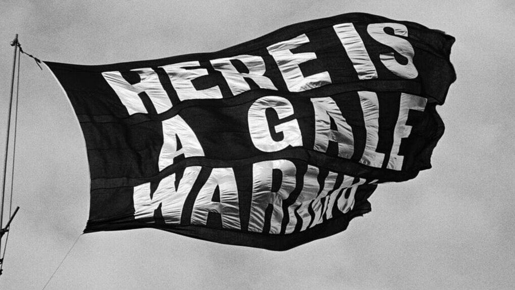 Rose Finn-Kelcey, Here is a Gale Warning, 1971. Courtesy the Estate of Rose Finn-Kelcey