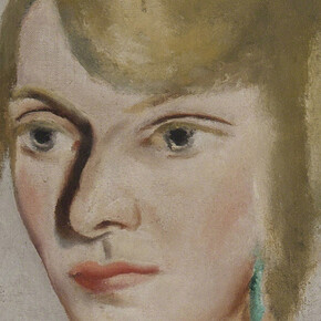 Max Beckmann, "Portrait of Irma Simon" (detail) 1924. Courtesy Galerie St. Etienne, New York.